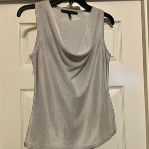 White House Black Market Silver Tank